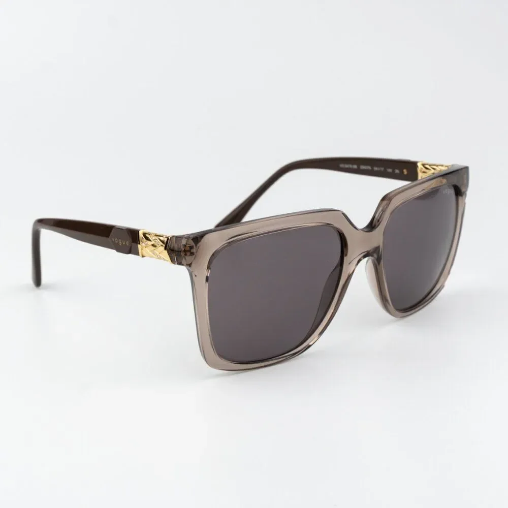 SALE! Vogue Women Sunglasses Transparent Brown Square VO5476SB 29407N54 NEW